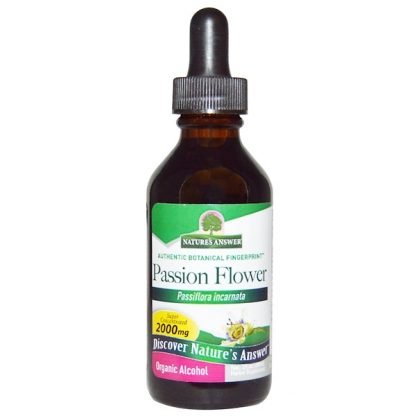 Nature's Answer, パッションフラワー、 オーガニック アルコール、 2 fl oz (60 ml)