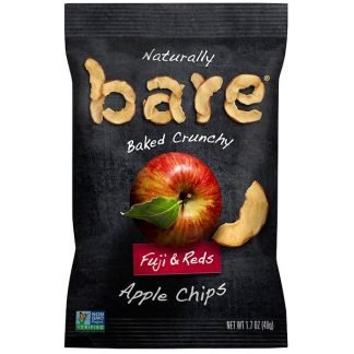 Bare Snacks, 自然な方法でオーブン調理したカリカリのアップルチップス、フジ & レッズ, 1.7 oz (48 g)