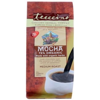Teeccino, Chicory Herbal Coffee, Mocha, Medium Roast Coffee, Caffeine Free, 11 oz (312 g)