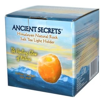 Ancient Secrets, Lotus Brand Inc., ヒマラヤン・ナチュラル・ロック・ソルト・ティー・ライト・ホルダー、スモール、1ティー・ライト用