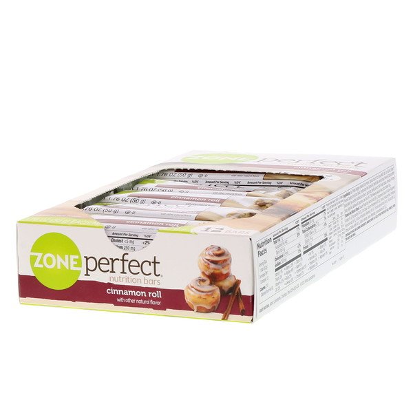 ZonePerfect, 栄養バー、シナモンロール、12本、各1.76オンス(50 g)