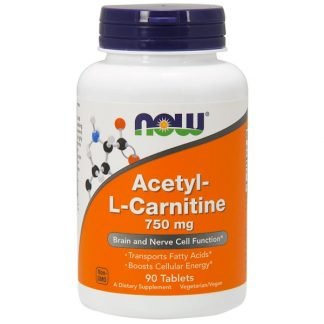 Now Foods, アセチル・Ｌ-カルニチン, 750 mg, 90 錠