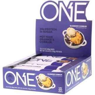 One Brands, ONEバー、ブルーベリーコブラー、12個、各2.12オンス (60 g)