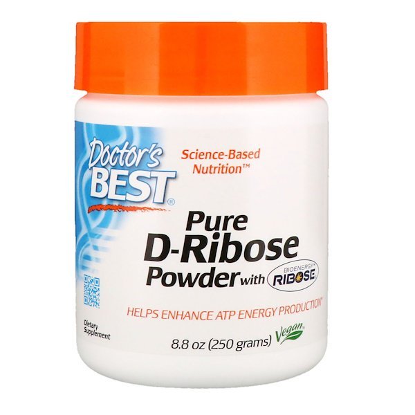 Doctor's Best, バイオエネルギーリボース配合ピュアDリボースパウダー、8.8 oz (250 g)