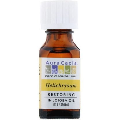 Aura Cacia, ヘリクリサム、回復、 0.5 液量オンス (15 ml)