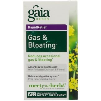 Gaia Herbs, ガス & ブローティング™, 50 ベジカプセル