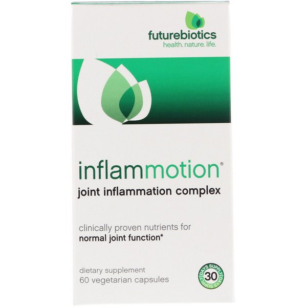 FutureBiotics, InflamMotion(インフラムモーション)、ジョイントインフラメーション コンプレックス、植物性カプセル60粒