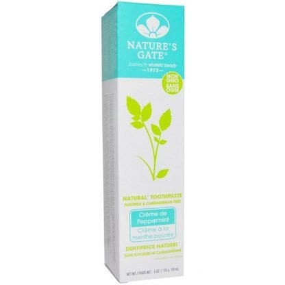 Nature's Gate, ナチュラル歯磨き粉、クレム・ド・ペパーミント、6 オンス (170g)