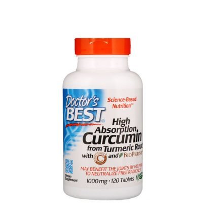 Doctor's Best, ベスト・クルクミン C3 コンプレックス、ビオペリン入り、1000 mg､ 120錠