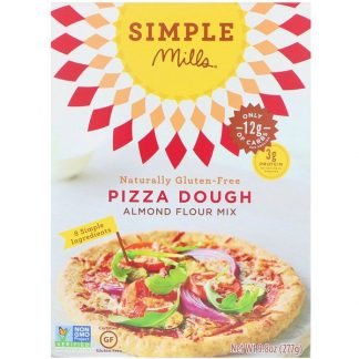 Simple Mills, 天然グルテンフリー, アーモンド粉ミックス, ピザ生地, 9.8 oz (277 g)