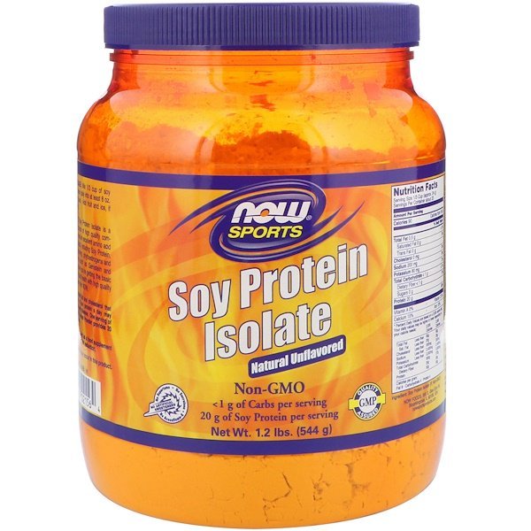 Now Foods, スポーツ、大豆プロテインアイソレート、ナチュラル無香料、1.2 lbs (544 g)