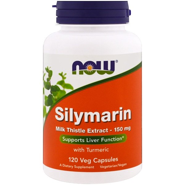 Now Foods, シリマリン、マリアアザミエキス、150 mg、植物性カプセル 120粒
