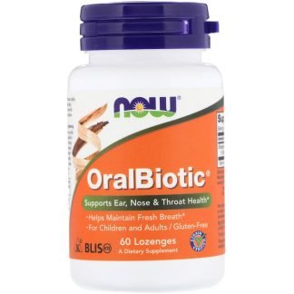 Now Foods, オーラルバイオティック、トローチ60粒