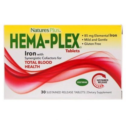 Nature's Plus, Hema-Plex、30徐放錠