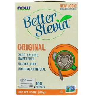 Now Foods, ベターステビア、ゼロカロリー甘味料、オリジナル、100個入り、3.5 oz (100 g)