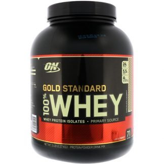 Optimum Nutrition, （オプティマムニュートリション）ゴールドスタンダード、100％ホエイ、チョコレートココナッツ、5ポンド（2.27 kg）