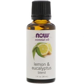 Now Foods, Essential Oils, Lemon & Eucalyptus Blend, 1 fl oz (30 ml)