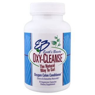 Earth's Bounty, オキシクレンズ（Oxy-Cleanse）、酸素整腸剤、植物性カプセル75粒