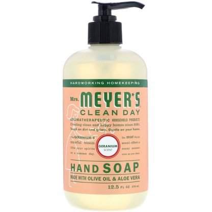 Mrs. Meyers Clean Day, ハンドソープ、ゼラニウム香料、370ml（12.5fl oz ）