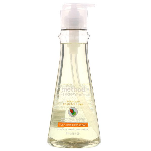 Method, メソッド, Dish Soap, Ginger Yuzu, 18 fl oz (532 ml)