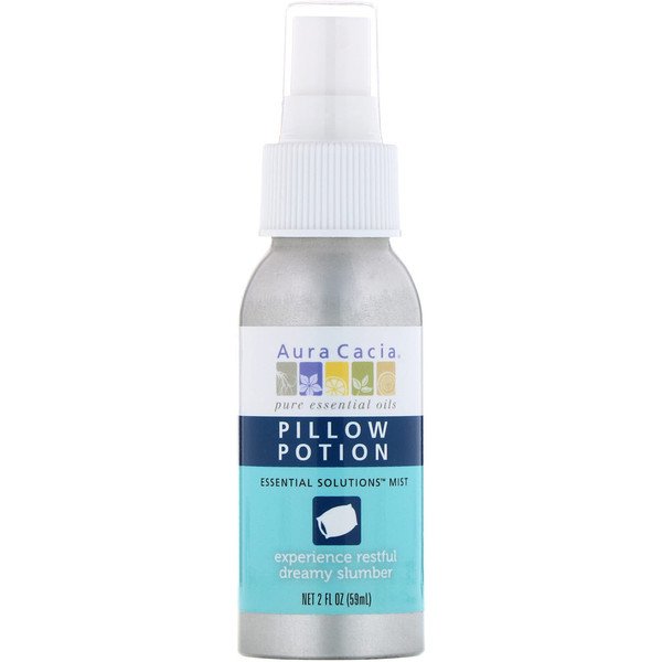 Aura Cacia, 枕用香水, エッセンシャル溶液 ミスト, 2 オンス (59 ml)