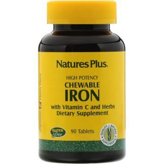 Nature's Plus, チュアブルアイアン、チェリー風味、90錠