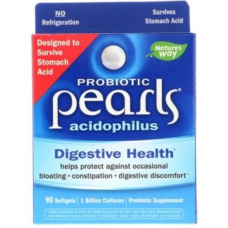 Nature's Way, プロバイオティクス パールアドシドフィルス(Probiotic Pearls Acidophilus), 90ソフトゼリー