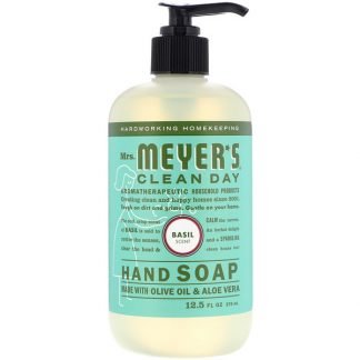 Mrs. Meyers Clean Day, 液体ハンドソープ, バジルの香り, 12.5 fl oz (370 ml)