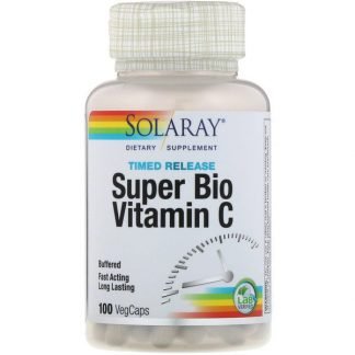 Solaray, スーパーバイオビタミンC、タイムリリース、100 VegCaps