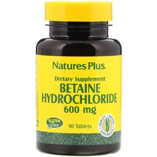 Nature's Plus, ベタイン塩酸塩, 600 mg, 90 錠