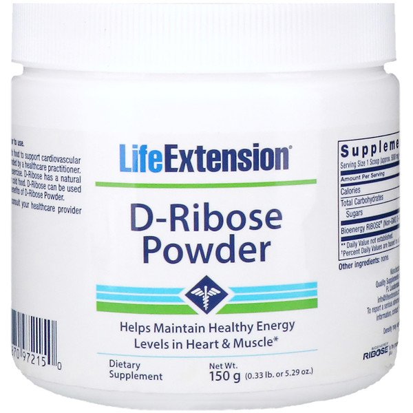 Life Extension, D-リボースパウダー、 5.29オンス(150 g)