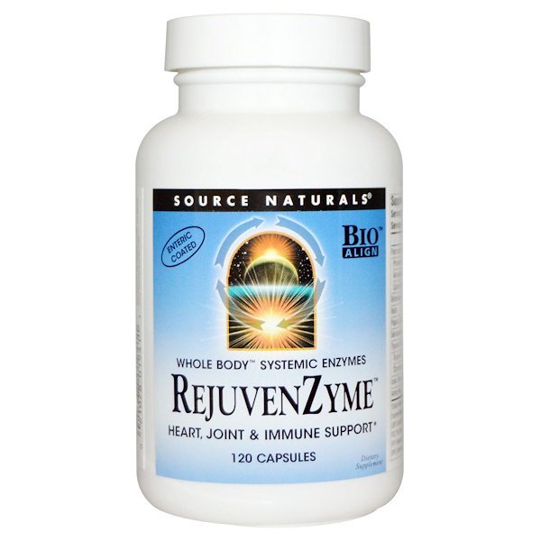 Source Naturals, 活性酵素、 120カプセル