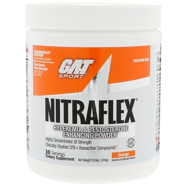 GAT, ナイトラフレックス、 オレンジ、 10.6 oz (300 g)