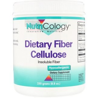 Nutricology, 食物繊維セルロース粉末、8.8オンス (250 g)