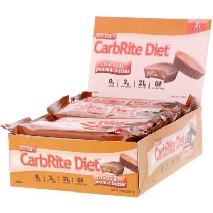 Universal Nutrition, Doctor's CarbRite Diet, Chocolate Peanut Butter, 12 Bars, 2.0 oz (56.7 g) Each