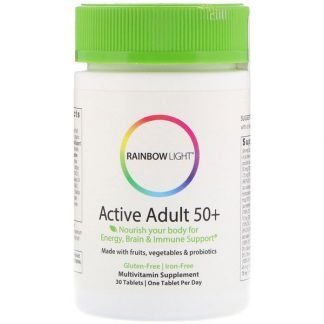 Rainbow Light, アクティブアダルト 50+、30錠 (Discontinued Item)