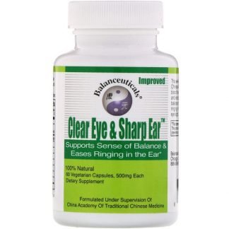 Balanceuticals, Clear Eye & Sharp Ear（クリアアイ＆シャープイヤー）、500mg、ベジカプセル60粒