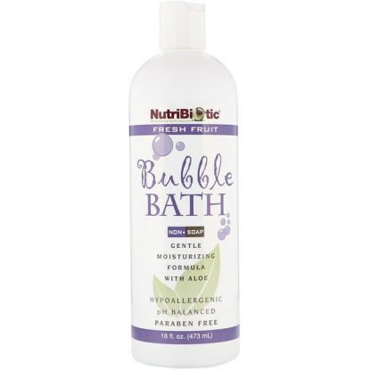 NutriBiotic, バブルバス, 非せっけん, フレッシュフルーツ, 16 fl oz (473 ml)