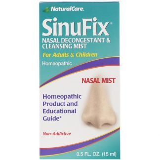 NaturalCare, サイナフィックス, 鼻詰まり除去 & 洗浄ミスト, 0.5 fl oz (15 ml)