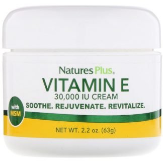 Nature's Plus, ビタミン E クリーム、 30000 IU、 2.2 oz (63 g)