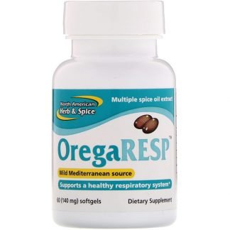 North American Herb & Spice, OregaRESP（オレガレスプ）、140mg、ソフトジェル60粒