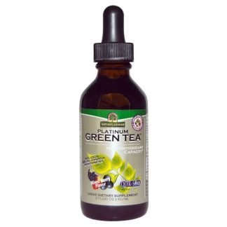 Nature's Answer, プラチナ・グリーンティー、高抗酸化物質、ミックスベリー味、2 fl oz (60 ml)