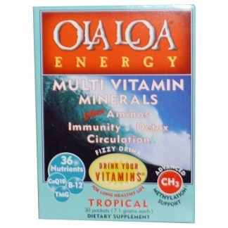 Ola Loa, エナジー、 マルチビタミンミネラル、 トロピカル、 30包、 各(7.1 g)