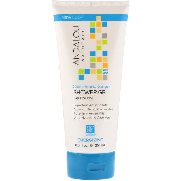 Andalou Naturals, シャワージェル、エネルギー、クレマンチン・ジンジャー、8.5 fl oz (251 ml)