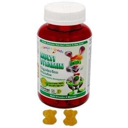 Vitamin Friends, マルチビタミン、ベジタリアングミ、グレープ・ペクチングミ90個