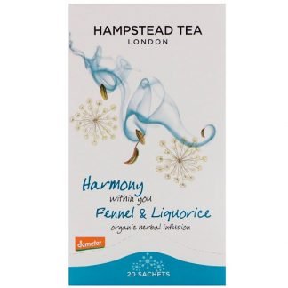 Hampstead Tea, Organic  Fennel & Liquorice, 20 Sachets,1.06 oz (30 g) (Discontinued Item)