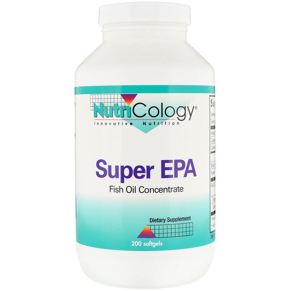 Nutricology, スーパー EPA、濃縮フィッシュオイル、 200ソフトジェル