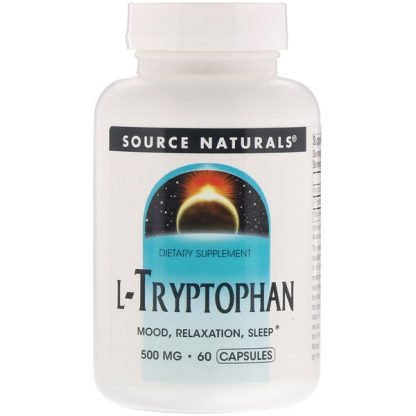 Source Naturals, L-トリプトファン、500 mg、60カプセル