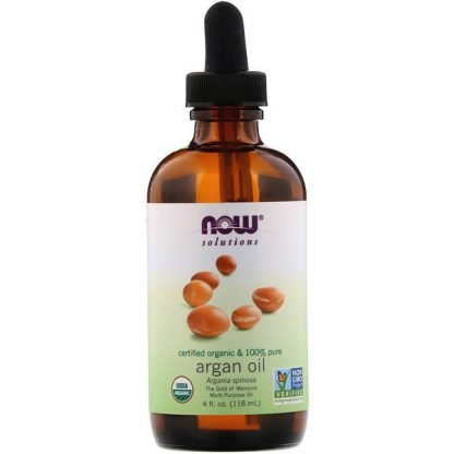 Now Foods, ソリューションズ、認定オーガニック＆100％純アルガンオイル、118 ml（4 fl oz）