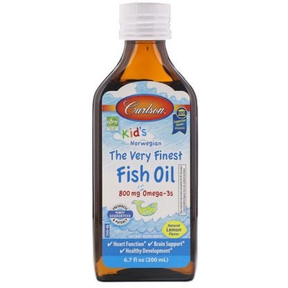 Carlson Labs, Kid's, Norwegian, The Very Finest Fish Oil, Natural Lemon Flavor, 6.7 fl oz (200 ml)